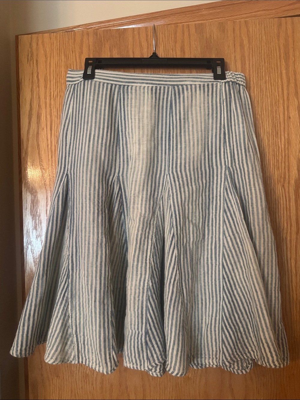 Free People Country Western Bohemian Striped Ombre Candace Midi Skirt Size Small